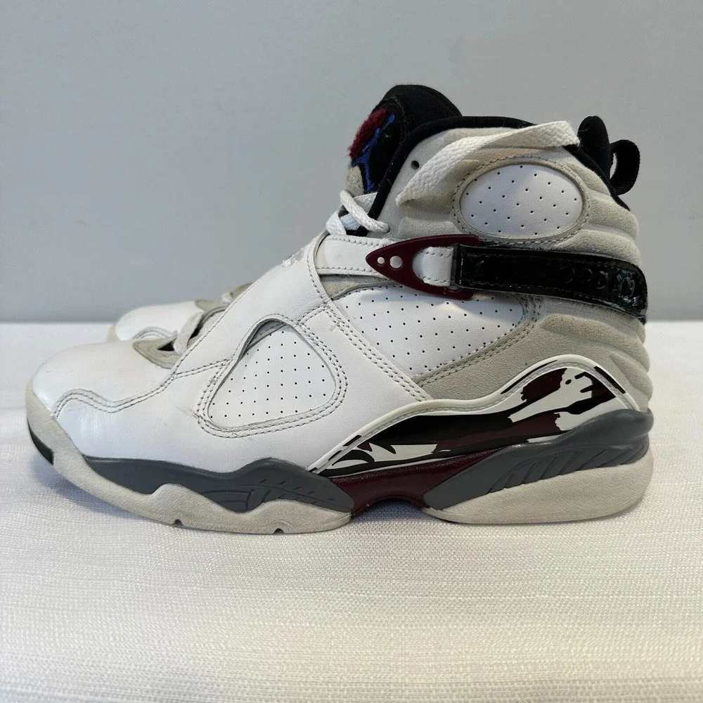 Air Jordan Retro 8 Womens 8.5 US Burgundy White (CI1236-104)